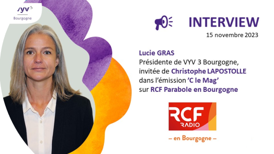Interview Lucie Gras sur RCF en Bourgogne